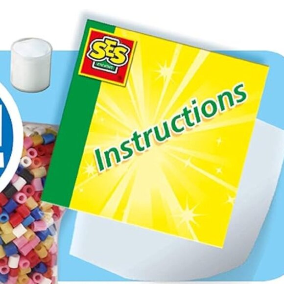 New in Box SES Iron on Beads Beedz 3D Animal Box 1800 Pcs w/Accessories Age 5+ - Picture 7 of 15